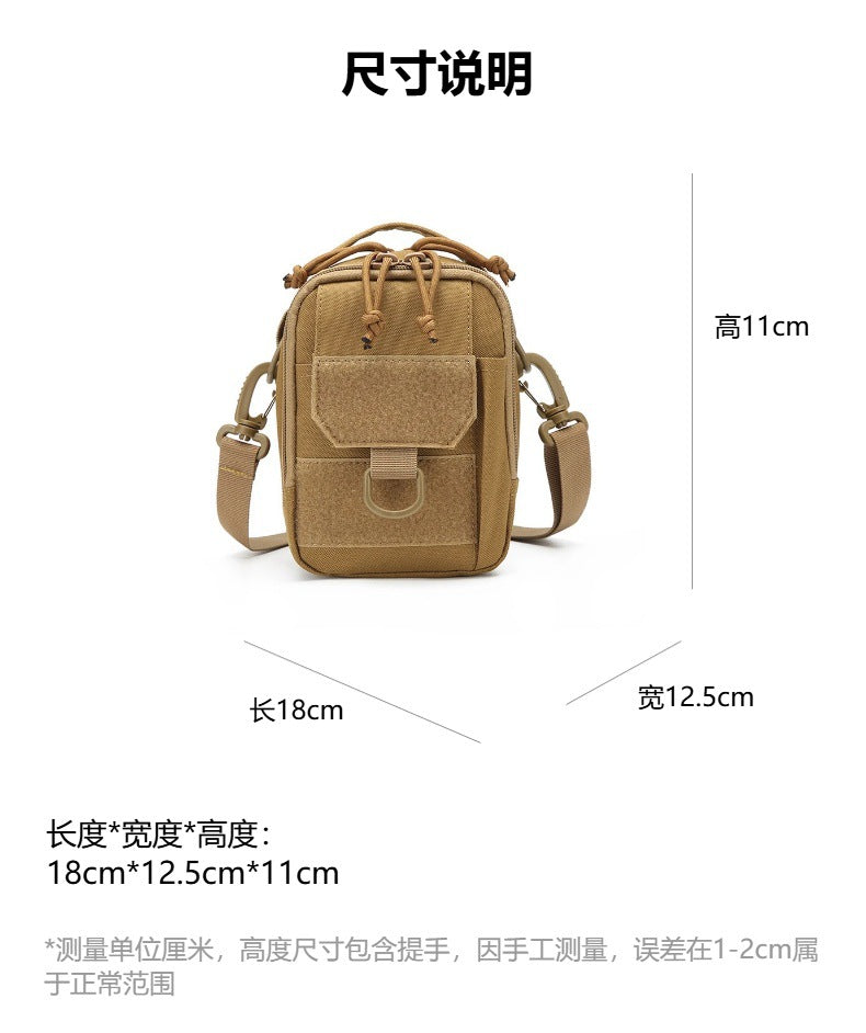 New Outdoor Crossbody Portable Shoulder Bag Multifunctional Portable Waist Bag Mobile Phone Card Bag Large Capacity Crossbody Bag