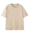 Dan Baoni | Summer Cool Sense Sunscreen Solid Color Advanced Sense Ice Silk Men's T-Shirt Loose Round Neck Shoulder Short Sleeve Customization
