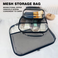 2025 Cross-Border Amazon Pet Mesh Tote Bag Zipper Mesh Storage and Sorting Bag Storage Bag Cross-Border Hot Seller