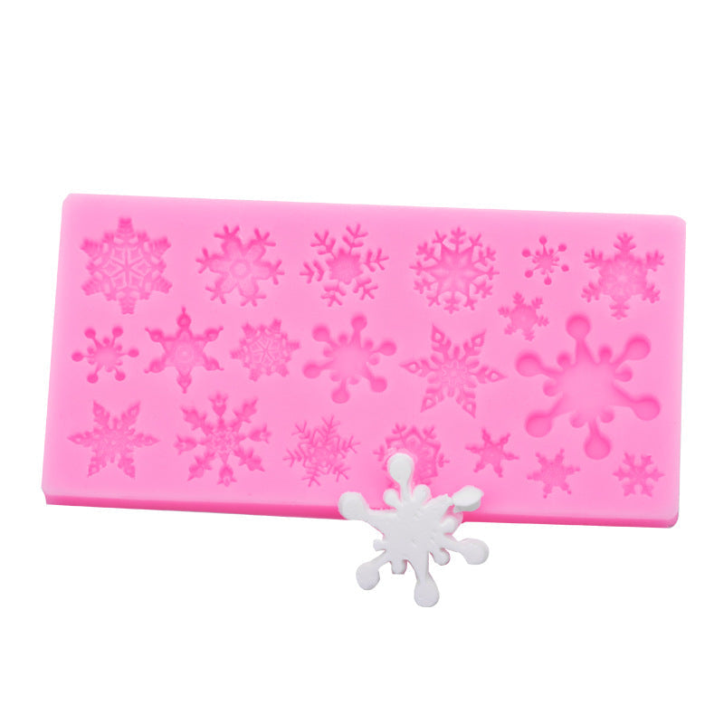 DIY Baking Christmas Series 6 Piece Set Flip Cake Christmas Party Silicone Mold Cake Decoration Spot