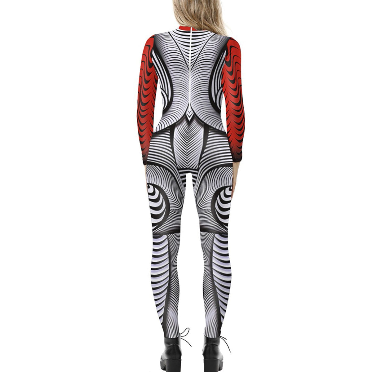 European and American New funny long-sleeved Halloween jumpsuit