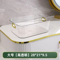 Pet Light Luxury Mirror Cabinet Storage Box Desktop Cosmetics Storage Rack Cabinet Sundry Organizer Compartment Drawer Storage