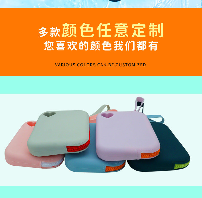 Multi-purpose new silicone storage bag portable key waterproof and dustproof bag data storage bag pet snack bag