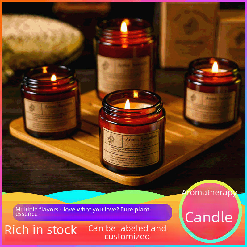 Cross-Border Smokeless Aromatherapy Candles, Souvenirs, Handmade Soy Wax Candle Cup Gift Boxes, High-End Home Fragrance Decorations