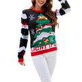 Amazon European and American Long-Sleeved Christmas New Knitted Tops 2025 Autumn and Winter Christmas Tree Round Neck Pullover Sweater for Women