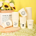 Disposable Paper Cups with Cute Cartoon Patterns for Commercial, Office, and Home Use, Food-Grade, 250ml, Thickened