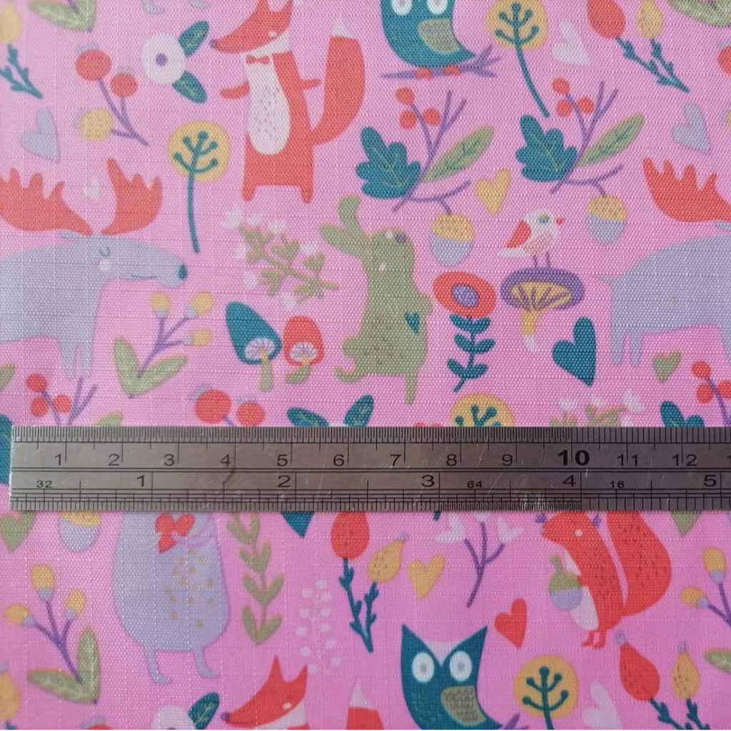 210 Five-Point Pvc Printed Oxford Cloth Christmas Fabric Christmas Tree Packaging Bag Polyester Fabric Christmas Decoration