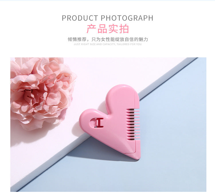 Heart Double-Sided Hair Comb Hair Trimming Knife Self-Service Trimming Bangs Scissors Thinning Hair Removal Tip Split Ends Beauty Tool