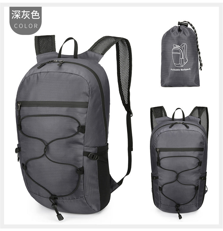 Cross-Border Outdoor Folding Backpack Waterproof Mountaineering Bag Backpack Folding Bag Outdoor Large Capacity Travel Backpack