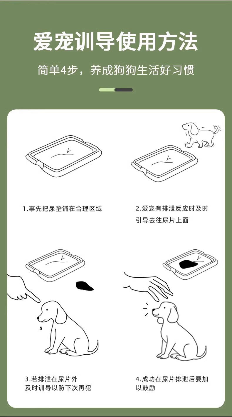 Thickened Bamboo Charcoal Deodorizing Pet Pee Pads, Absorbent Pads for Dogs and Cats, Suitable for Teddy Dogs, Available for Dropshipping