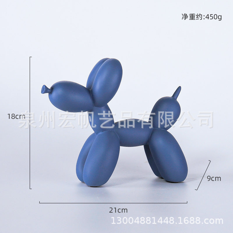 Nordic Light Luxury Blow Dog Ornaments Modern Creative Simple Living Room Desktop TV Cabinet Home Entrance Decorations