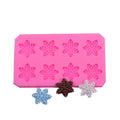 Christmas snowflake modeling silicone molds sugar cake chocolate mold diy baking Christmas decoration glue