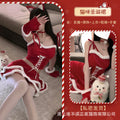 Don't miss the night New Year red Christmas sexy underwear pure desire wind clothes qqny cute cat uniform suit