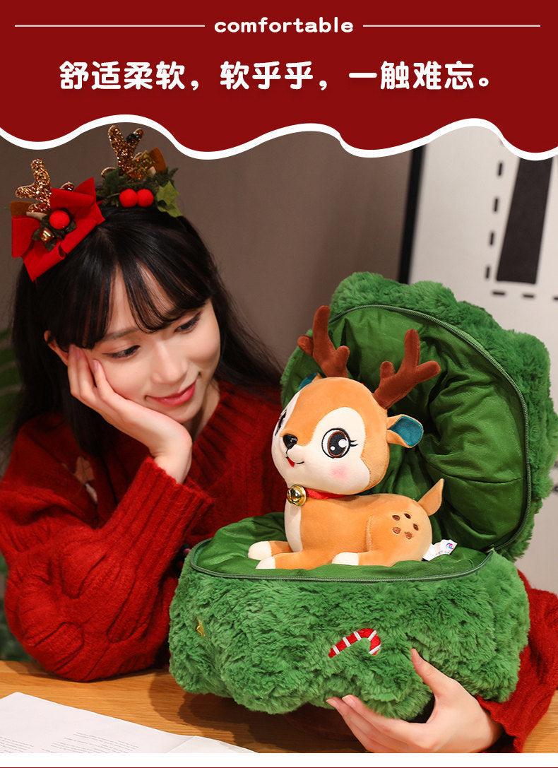 Cross-Border Merry Christmas Tree Doll Plush Toy Christmas Pillow Old Man Elk Doll Christmas Eve Children's Gift