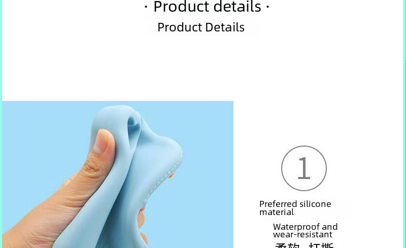 in stock new silicone coin purse key card storage bag waterproof and dustproof storage bag pet snack bag