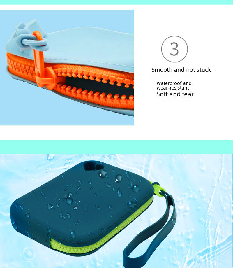in stock new silicone coin purse key card storage bag waterproof and dustproof storage bag pet snack bag
