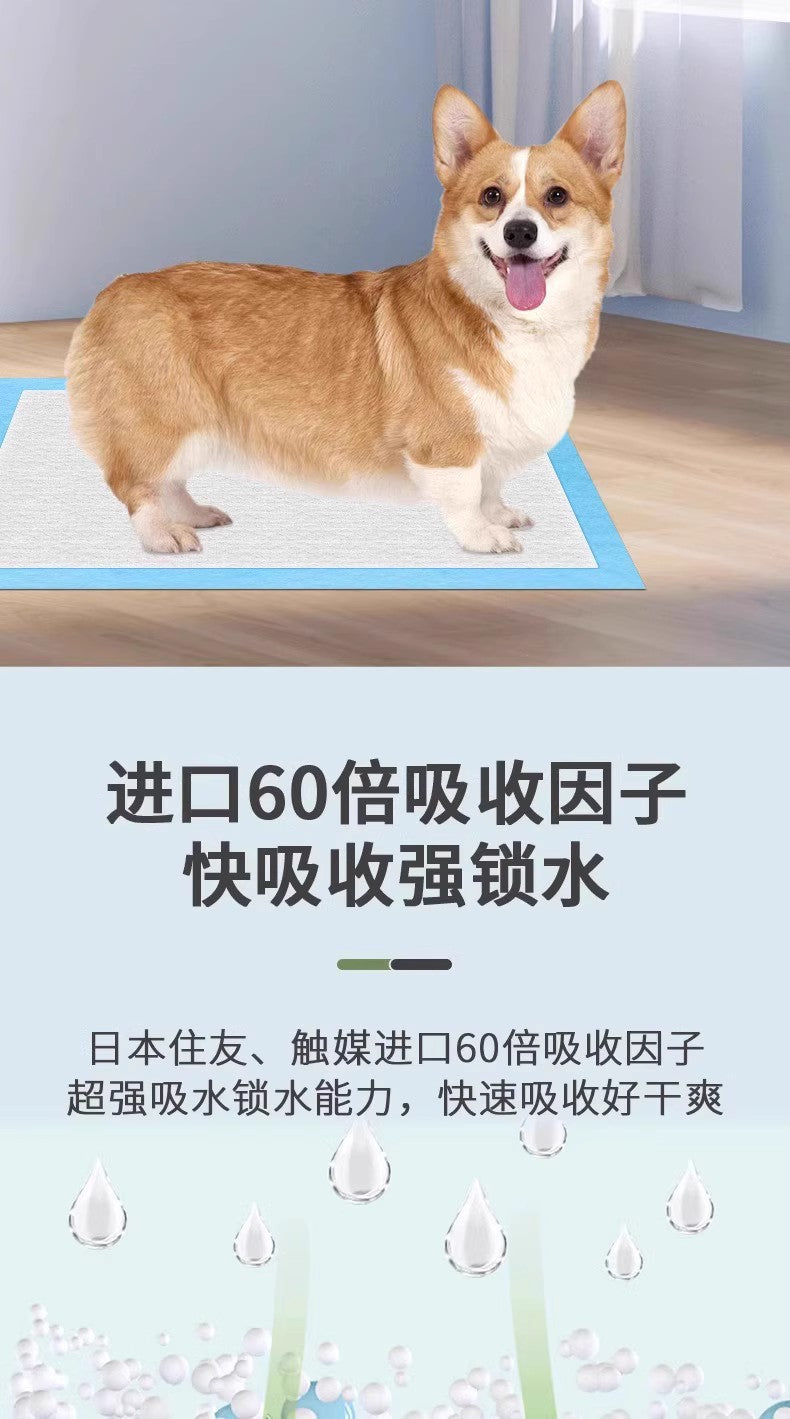Thickened Bamboo Charcoal Deodorizing Pet Pee Pads, Absorbent Pads for Dogs and Cats, Suitable for Teddy Dogs, Available for Dropshipping