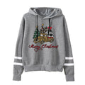 Amazon cross-border European and American Christmas tree merry Christmas printed parallel bars striped sweater for men and women in autumn and winter