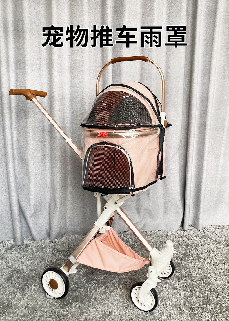 Outdoor Pet Cart Rain Cover Eva Transparent Cart Poncho Rainproof Warm Dog Cart Raincoat Windproof Cover Wholesale