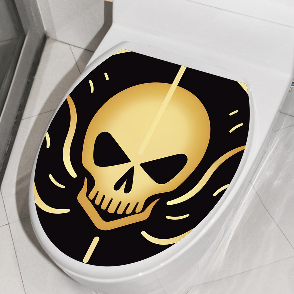 MT-WS1-6 foreign trade Halloween decorative toilet stickers personalized toilet bathroom toilet stickers wholesale
