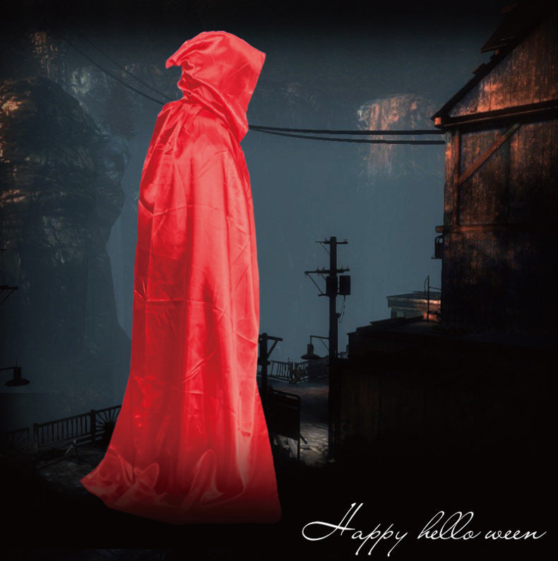 Halloween Costume Adult cosplay Death Cloak Performance Costume Black Wizard Robe Cloak Vampire