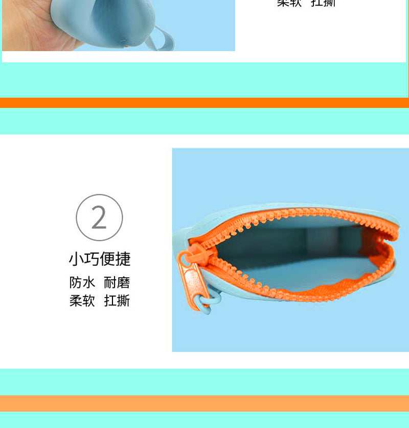 Multi-purpose new silicone storage bag portable key waterproof and dustproof bag data storage bag pet snack bag