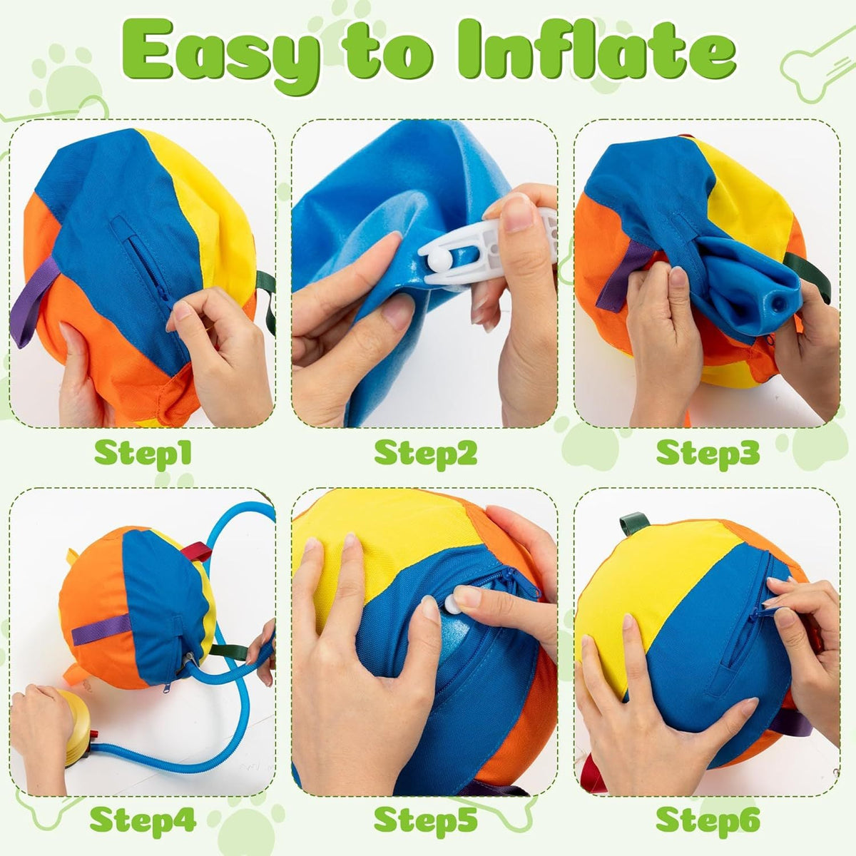 Cross-Border Sheep Horse Dog Herding Ball—Durable Solid Color Polyester Inflatable Training and Exercise Toy Pet Game Ball