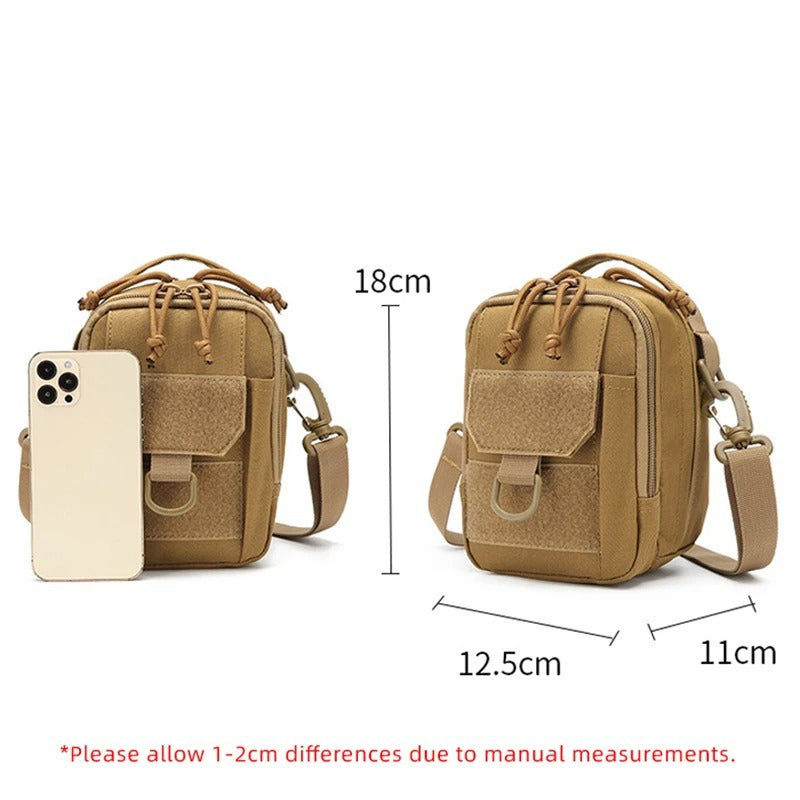 New Outdoor Crossbody Portable Shoulder Bag Multifunctional Portable Waist Bag Mobile Phone Card Bag Large Capacity Crossbody Bag