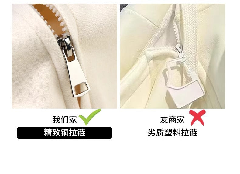 Early Spring Short Hooded Sweatshirt Jacket for Petite Women, Spring Outfit 2026 New Style, Regular Shoulder Cardigan for Spring and Autumn