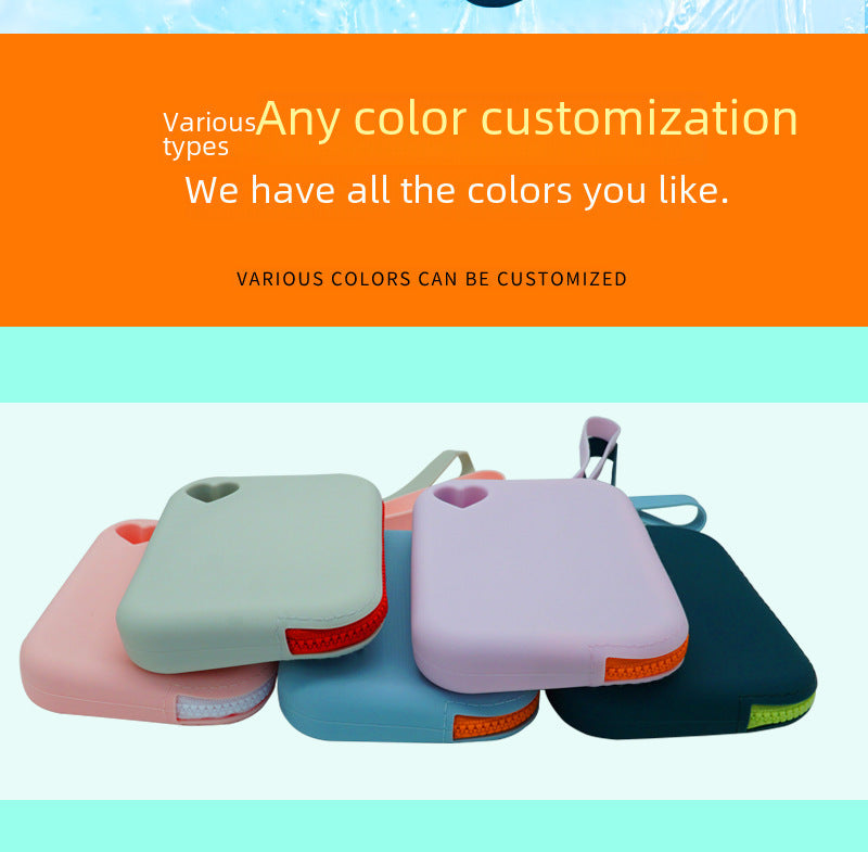 in stock new silicone coin purse key card storage bag waterproof and dustproof storage bag pet snack bag