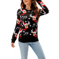 2025 Autumn and Winter New Christmas Sweater Women's Outerwear European and American Hot Selling Women's Loose Round Neck Pullover Knitted Sweater