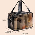 PVC Dry and Wet Separate Toiletry Bag Waterproof Cosmetic Bag Large Capacity Portable Storage Bag Bath Swimming Storage Bag