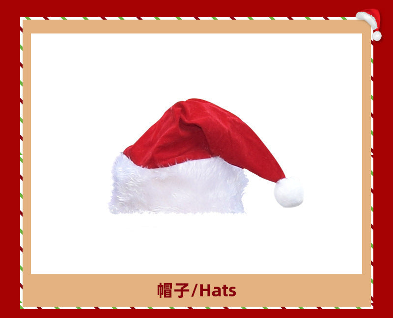 European and American Christmas Series Export Cos Wig Manufacturer Santa Claus Role-Playing Christmas Curly Beard Props
