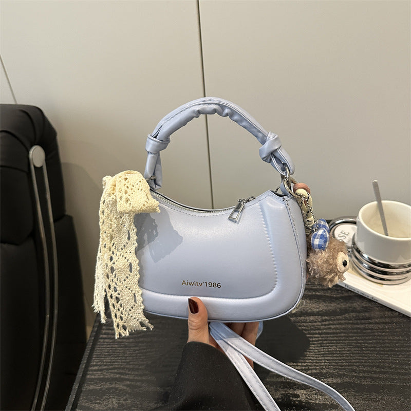 Simple and Stylish Korean-Style Handbag 2025 Summer New Small Square Bag for Women, Casual and Fresh Single Shoulder Crossbody Bag