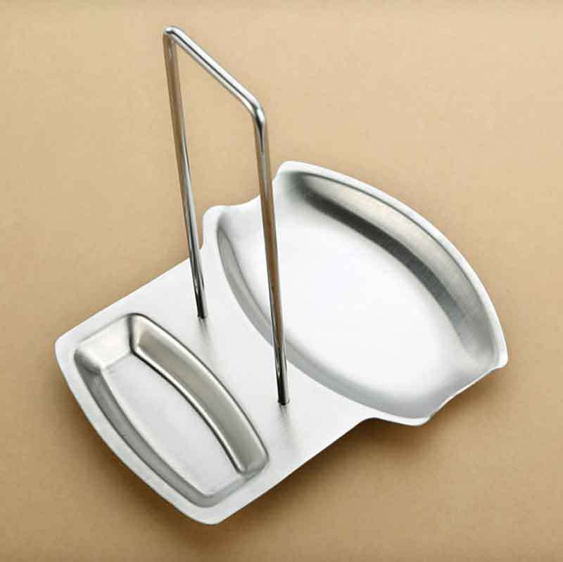 In stock stainless steel pot lid rack removable kitchen chopping board rack creative hotel supplies soup drain draining soup shell rack