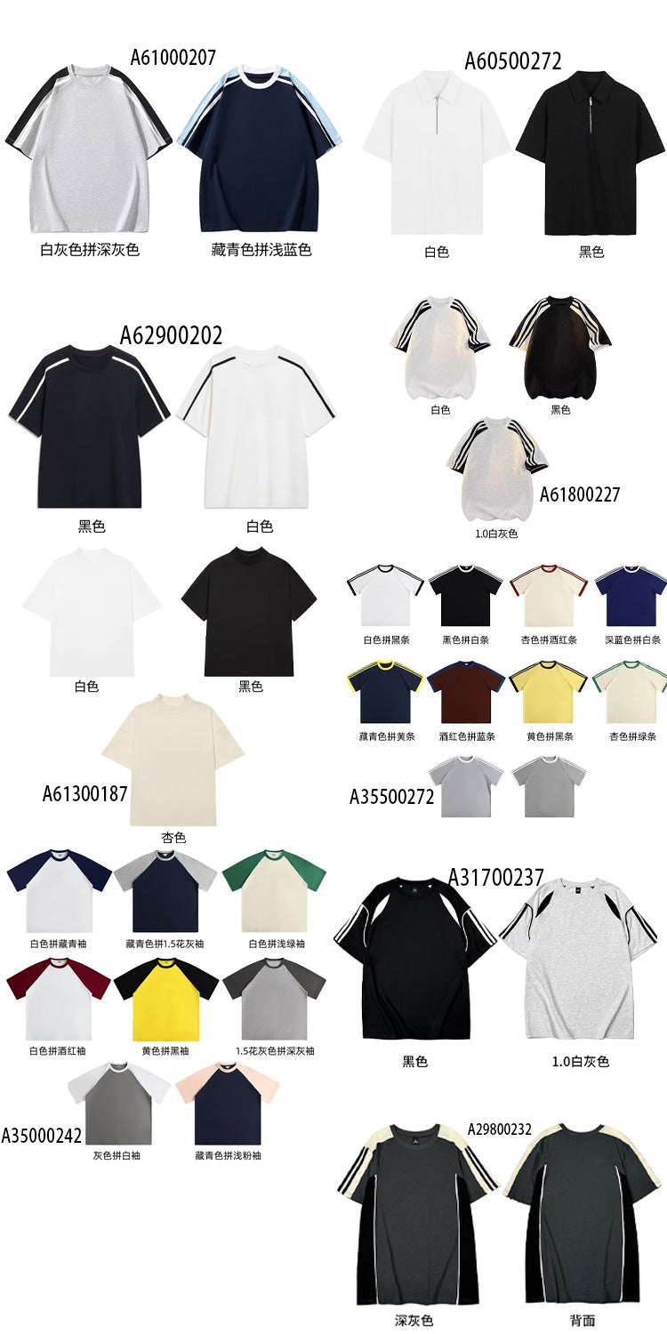 Cross-border short-sleeved T-shirt for boys and girls Korean-style cartoon casual pet cat hip-hop top for lovers summer versatile half-sleeve