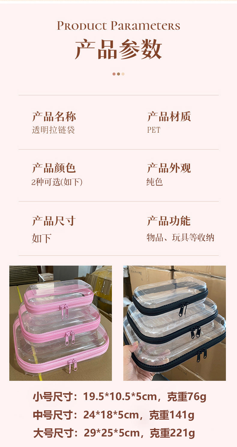 Popular Pet Storage Box, Large-Capacity Travel Storage Bag, Multi-Purpose Three-Piece Set, Toiletry Bag, Cosmetics Storage Bag