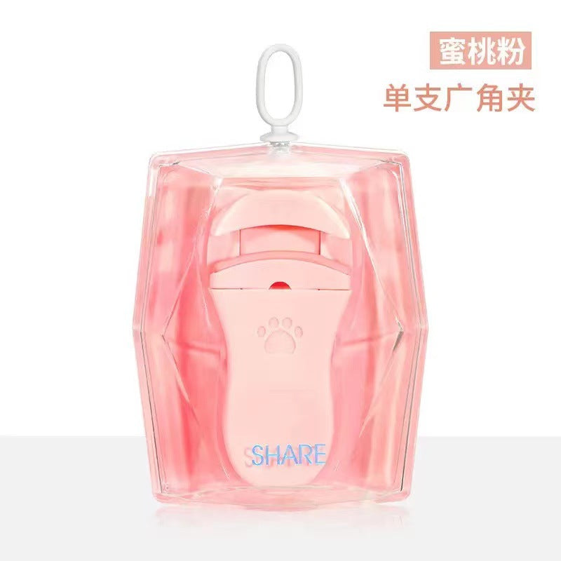 Snow Belle's New Cat Paw Eyelash Curler Wholesale Curling Tool Easy to Use with Silicone Strip Beauty Wide-Angle Eyelashes