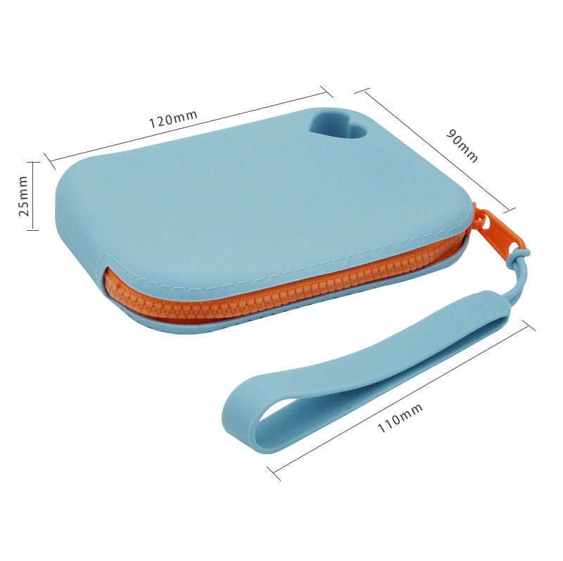 in stock new silicone coin purse key card storage bag waterproof and dustproof storage bag pet snack bag