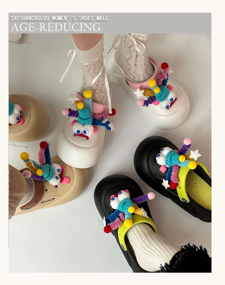 Shake Stick Clogs for Women 2026 Spring and Summer New Style Cute DIY Shoe Decorations Detachable Trendy Shoes