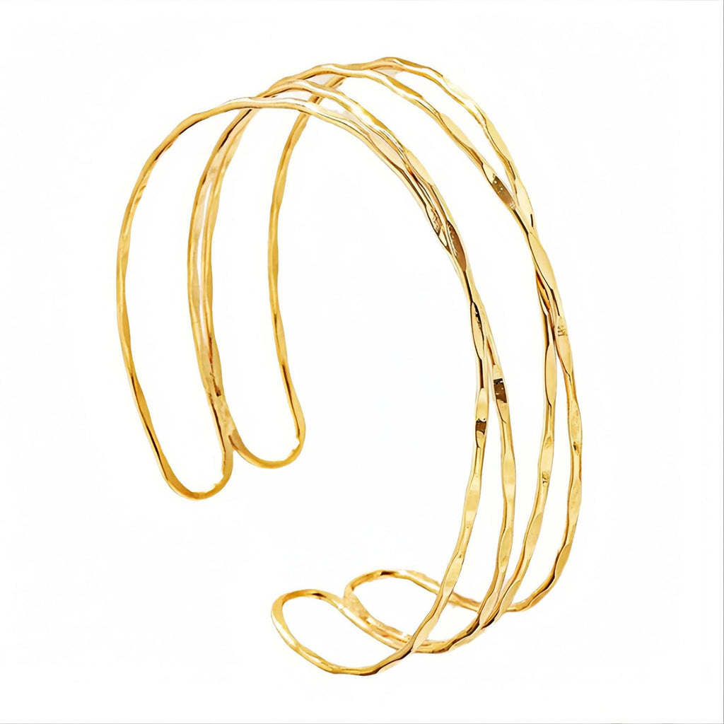 Factory Direct Supply of European and American Hot-Selling Jewelry, Cross-Border Metal C-Shaped Bracelets, Personalized Cut Out Retro Bracelets