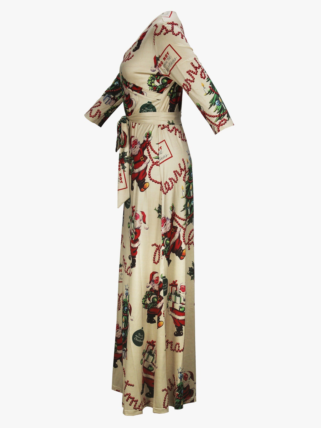 Cross-border Amazon Europe and the United States for Spring, Summer and Autumn Women's Fashion Elegant V-neck Middle Sleeve Casual Long dress