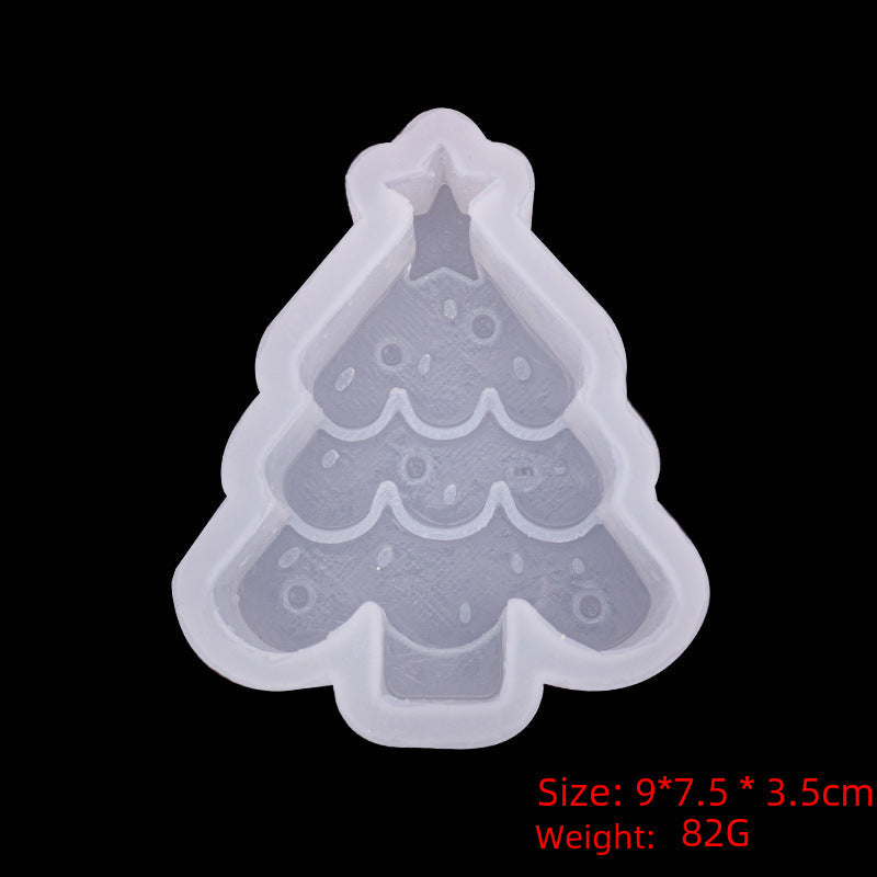 Christmas series 3D 3D gingerbread man Christmas tree silicone mold fondant cake decoration chocolate mold