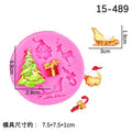 DIY Baking Christmas Series 6 Piece Set Flip Cake Christmas Party Silicone Mold Cake Decoration Spot