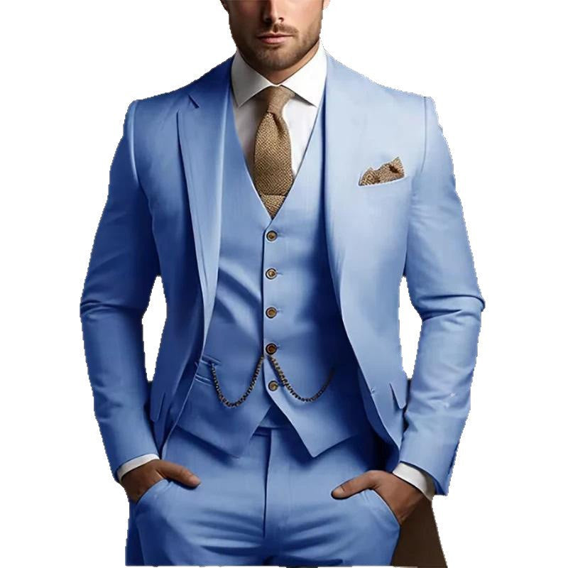 Men's High-grade Gentleman Temperament Slim Suit