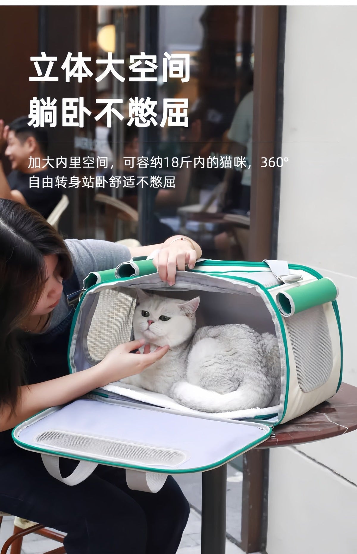 Cat Bag Outgoing Portable Cat Dog Backpack Cat Cage Breathable Crossbody Portable Cat Bag Large Capacity Pet Bag