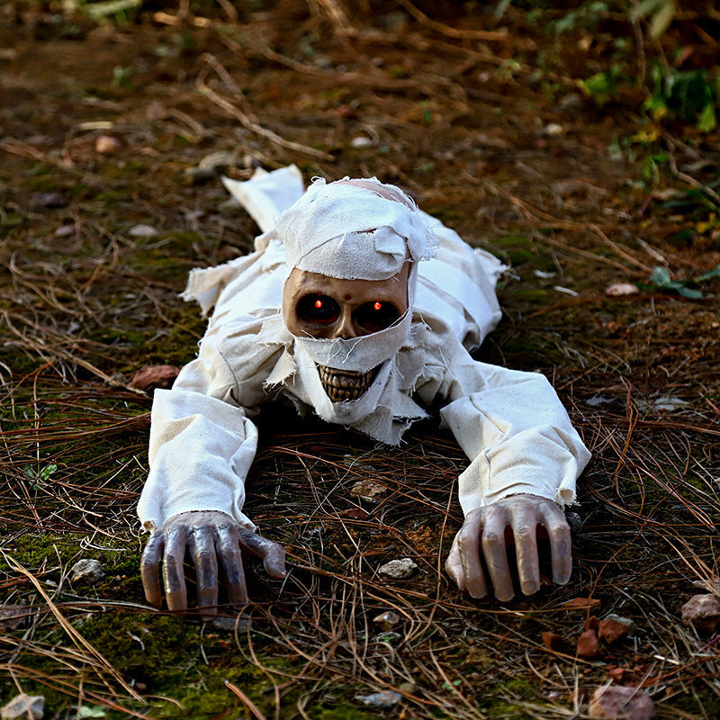 Halloween New Product Electric Crawling Ghost Decoration Props Toy Ornaments Cross-Border Horror Props Pumpkin Lantern