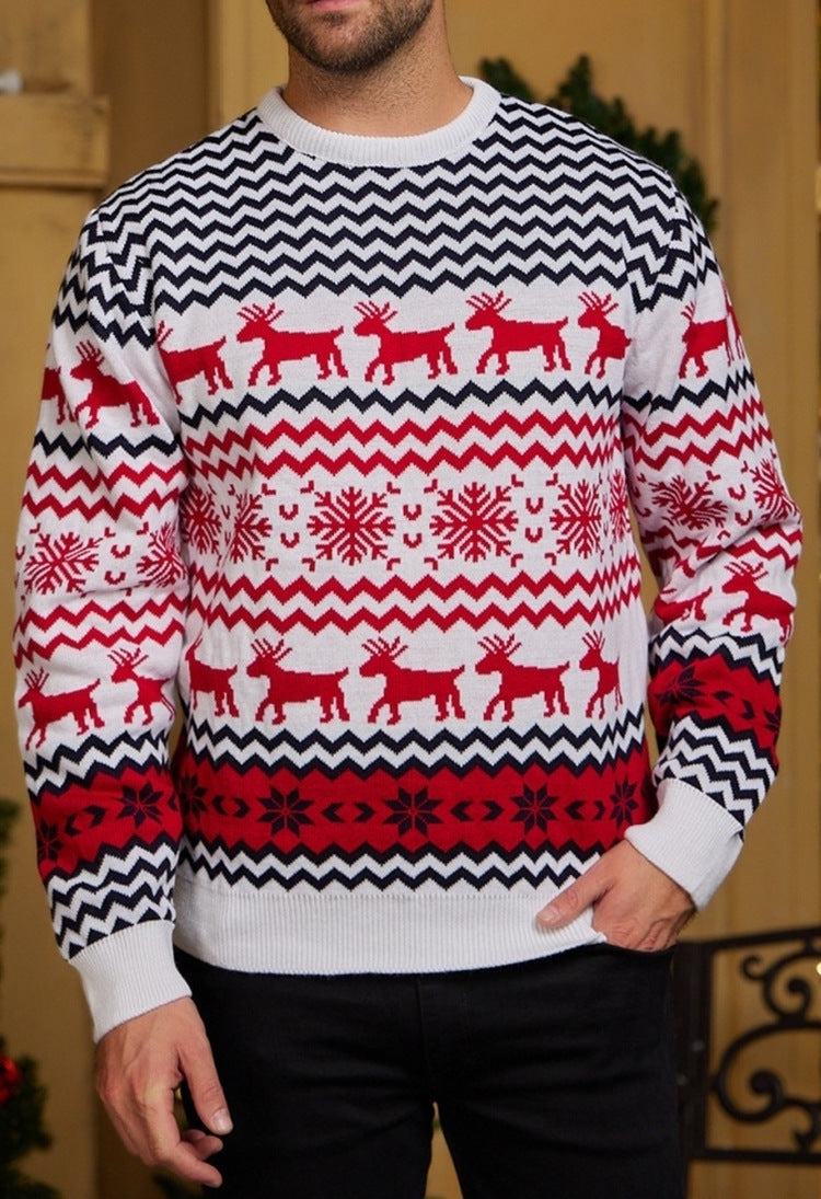 Amazon's Hottest Little Snowflake Christmas Sweater 2025 Autumn and Winter Casual Couple Wear Christmas Round Neck Sweater