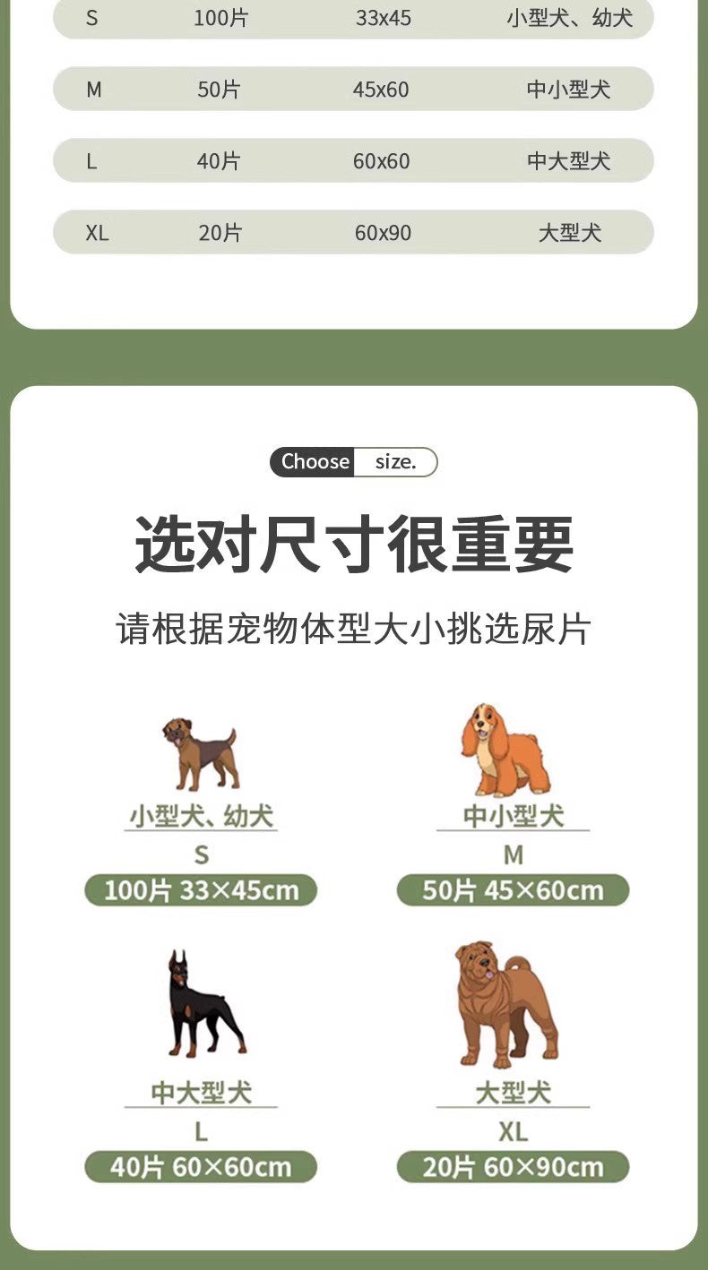 Thickened Bamboo Charcoal Deodorizing Pet Pee Pads, Absorbent Pads for Dogs and Cats, Suitable for Teddy Dogs, Available for Dropshipping