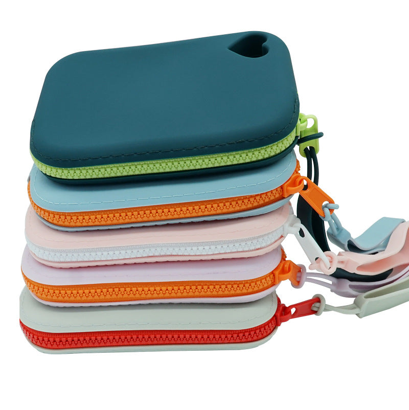 in stock new silicone coin purse key card storage bag waterproof and dustproof storage bag pet snack bag